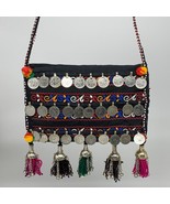 386g,9.5&quot;x6&quot;Turkmen Handbag Purse Crossbody Handmade Silk Coin @Afghanis... - £62.93 GBP