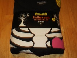 Ladies Glow in the Dark 2pc Halloween Skeleton PJs, XL - £5.51 GBP
