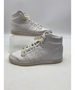 Adidas originals TOP TEN  Hi Top All White Sneakers Men size 10 - £27.53 GBP