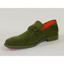 Men's TAYNO Shoes Soft Micro Suede Slip-on Loafer THE CAPRIO S Green image 4