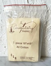 Candlewicking Fabric - Natural Color All Cotton 18&quot; x 48&quot; Cross Stitch Originals - £6.03 GBP