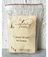 Candlewicking Fabric - Natural Color All Cotton 18&quot; x 48&quot; Cross Stitch O... - £5.90 GBP