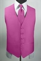 Brand New Luxury Herringbone 2 Vest and Necktie Set - $148.50