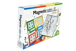 2 in1 Magnetic Snakes and Ladders with Ludo Game for Kids Travel Board Game    . - £26.10 GBP
