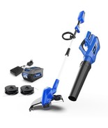 WILD BADGER POWER 40V Weed Wacker &amp; Leaf Blower, Wheeled Edger Kit Elect... - €808,91 EUR