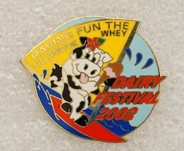 Vintage Jewelry Lapel Pin Tillamook Oregon Dairy Festival 2002 Event Sou... - $12.86
