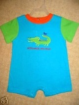   BOYS 0-3, 3-6 or 12 Months - Simply Basic - After While Crocodile ROMPER  - $8.00