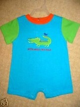   BOYS 0-3, 3-6 or 12 Months - Simply Basic - After While Crocodile ROMPER  - £6.29 GBP