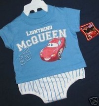 BOYS 0-3 MONTHS - Disney Pixar Cars - Lightning McQueen DIAPER SET - $9.00