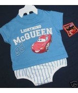 BOYS 0-3 MONTHS - Disney Pixar Cars - Lightning McQueen DIAPER SET - £7.02 GBP