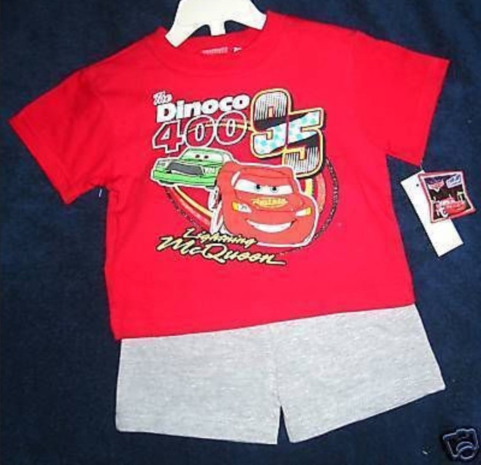 BOYS 12, 18 OR 24 MONTHS -Disney Pixar Cars Lightning McQueen SHIRT &amp; SH... - $10.00