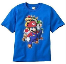 BOYS 14 / 16 - Nintendo - Super Mario, Luigi, Bowser &amp; Toad Blue T-SHIRT - €13,64 EUR