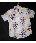 BOYS 14 / 16 - Faded Glory - Blue Tropical Print - HAWAIIAN SHIRT - $20.58 CAD