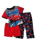 BOYS 3T - Disney Pixar Cars - Lightning McQueen 3-pc Set -  PJs PAJAMAS - $27.44 CAD