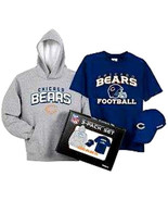 BOYS OR GIRLS 10 / 12 - Reebok - NFL Chicago Bears HOODY, HAT &amp; T-SHIRT ... - £31.50 GBP