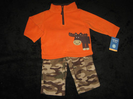 BOYS 6  MONTHS - Carter&#39;s - Moose &amp; Camouflage FLEECE PLAYSET - $20.00