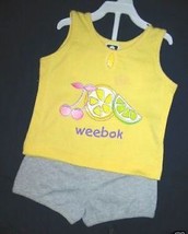 GIRLS 3T or 4T -  Weebok -  Summer Fruit Tank Top &amp; SHORTS SET - £6.33 GBP