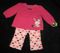 GIRLS 3-6 MONTHS - Carter&#39;s - You Make Me Hoppy FLEECE PLAYSET - £15.98 GBP