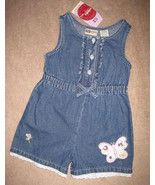 GIRLS 3T - Faded Glory -  Denim and Lace ROMPER - €10,42 EUR