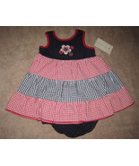 GIRLS 6-9 MONTHS - Sophie Rose - Red White &amp;  Blue DRESS &amp; MATCHING PANT... - €17,37 EUR