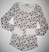 GIRLS 7/8 or 10/12 - Lei - Pullover Purple, Red and Cream Calico Print  ... - $12.00