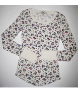 GIRLS 7/8 or 10/12 - Lei - Pullover Purple, Red and Cream Calico Print  ... - £9.43 GBP