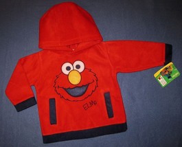 INFANTS 12  MONTHS - Sesame Street -  Elmo FLEECE HOODED TOP - £7.92 GBP