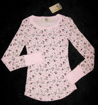 GIRLS 7 / 8 - Lei - L.e.i. Pullover Pink Calico Print  KNIT TOP - £9.59 GBP