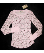 GIRLS 7 / 8 - Lei - L.e.i. Pullover Pink Calico Print  KNIT TOP - $16.46 CAD