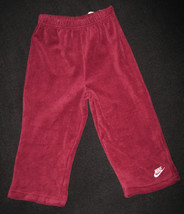 Infants 24 Months   Nike   Medium Weight Maroon Velour Pants - £15.73 GBP