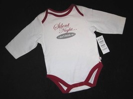 INFANT 0-3 OR 3-6 MONTHS - Silent Night...I Don&#39;t Think So CHRISTMAS BOD... - $6.00