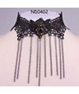 New Popular  Classical Lace Chain Pendant Bib Collar Necklace - $10.99