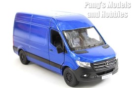 5 inch Mercedes Benz Sprinter Delivery Van - 1/48 Scale Diecast Model - BLUE - £13.51 GBP