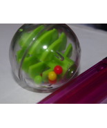 OLD SPHERE LABYRINTH WITH COLOR BALLS LOGIC GAME PUZZLE BRAIN TRAINER - $21.55 CAD