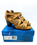 Easy Street Women&#39;s Amaze Strappy Sandals- Cognac, US 8WW - £19.59 GBP