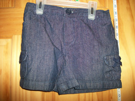 Faded Glory Baby Clothes 5T Toddler Girl Shorts Navy Denim Jeans Pull-up... - £7.50 GBP