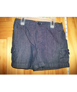 Faded Glory Baby Clothes 5T Toddler Girl Shorts Navy Denim Jeans Pull-up... - $180.37 MXN