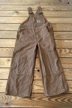 Carhartt Kid’s Bib Denim overalls size 5 Brown Cc - $24.65
