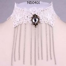 New Popular  Classical Lace Chain Pendant Bib Collar Necklace - £8.68 GBP