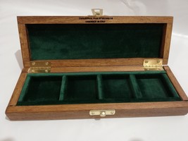 Box Pouch for Coins 4 Seater 1 5/8x1 5/8in in Green Velvet Made a Hand - $53.34+