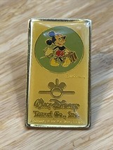 Vintage Walt Disney Travel Co Mickey Mouse Lapel Pin Pinback Trading KG JD - $9.90