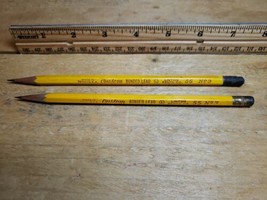 2 Vintage Linton Custom Bonded Lead 55 No 3 Made in the USA Pencils - $22.03