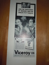 Viceroy Cigarettes New Improved Filter Tip Print Magazine Ad 1937 - $5.99