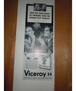 Viceroy Cigarettes New Improved Filter Tip Print Magazine Ad 1937 - $8.18 CAD