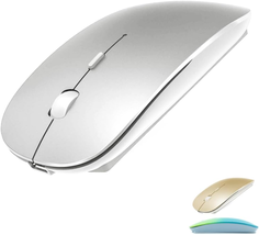 Rechargeable Bluetooth Mouse for Macbook/Macbook Air/Pro/Ipad, Wireless Mouse fo - £11.67 GBP