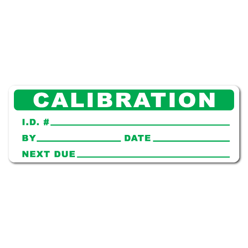 3 x 1 Calibration Stickers, Roll of 50 Stickers - $9.64