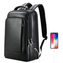 Genuine Leather Backpack For Men Multi-Function Backpack 15.6 Inch Business Lapt - £315.15 GBP