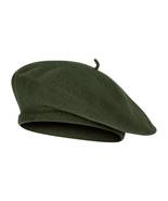 Top Headwear Wool Blend French Bohemian Beret Color Forest Green - £15.73 GBP