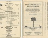 Puerto Vallarta Restaurants Menus Bellevue Tacoma &amp; Gig Harbor Washington  - £14.86 GBP