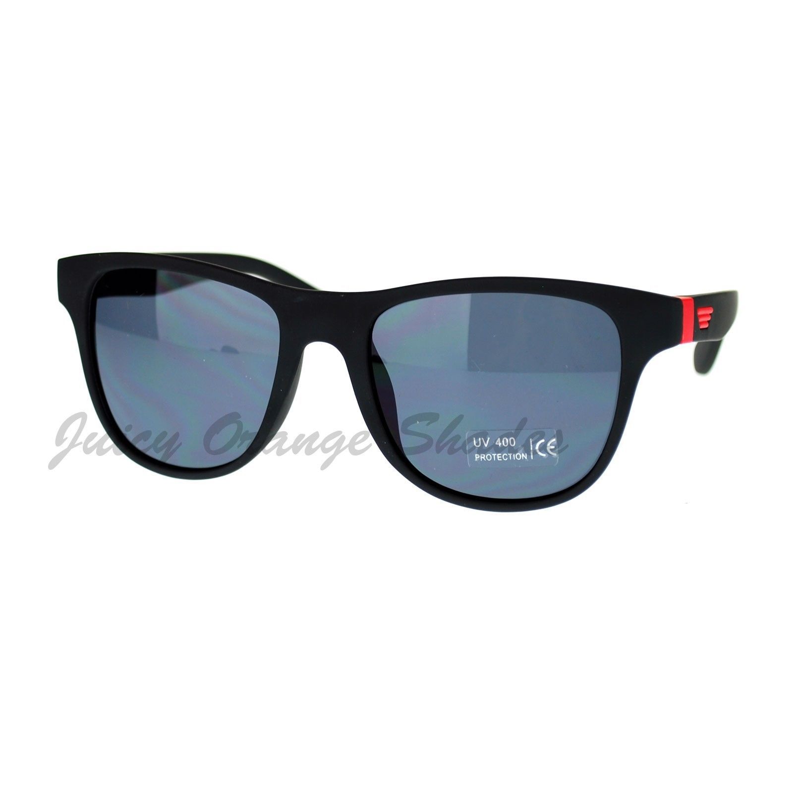 Classic Square Horn Rim Sunglasses Soft Matte Finish Black - $7.91